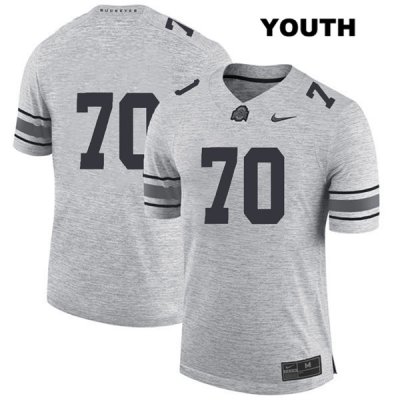 Youth NCAA Ohio State Buckeyes Noah Donald #70 College Stitched No Name Authentic Nike Gray Football Jersey OV20R86AQ